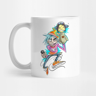 Gorillaz Mug - gorillaz by just a cookie